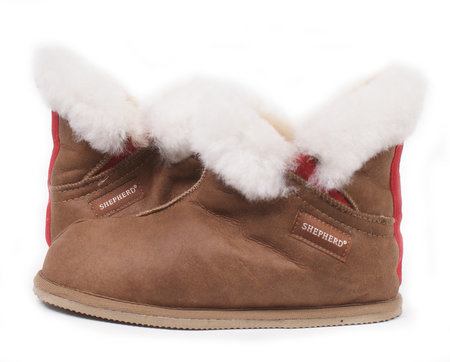 Shepherd pantoffels Bella Antique Cognac