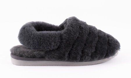 Shepherd pantoffels Nellie Asphalt