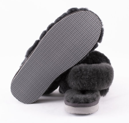 Shepherd pantoffels Nellie Asphalt