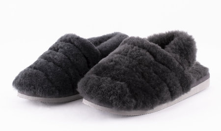 Shepherd pantoffels Nellie Asphalt