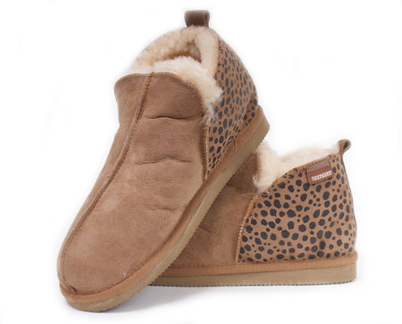Shepherd pantoffels Annie Leopard