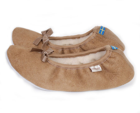 Shepherd pantoffels Saga Camel