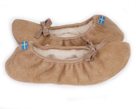 Shepherd pantoffels Saga Camel